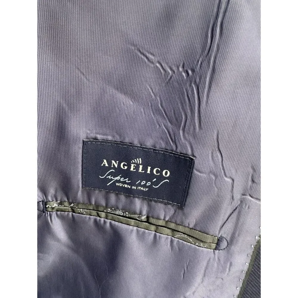 Joseph Abboud Blazer Men 40 Short Blue Heritage Angelico Wool Slim Fit 29-12